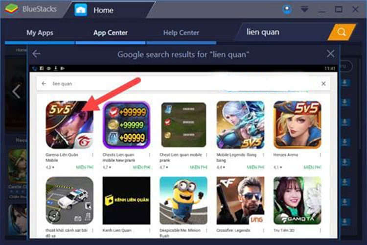 Hướng dẫn tải liên quân mobile