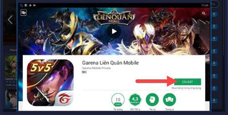 Hướng dẫn tải liên quân mobile