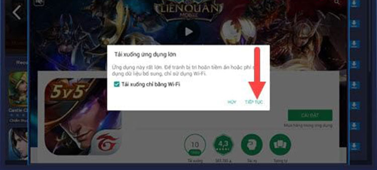 Hướng dẫn tải liên quân mobile